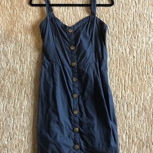 Abercrombie button down linen dress